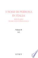 I nomi di persona in Italia