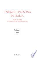 I nomi di persona in Italia