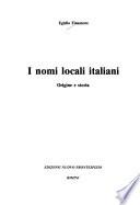 I nomi locali italiani