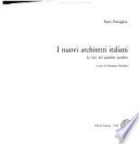 I nuovi architetti italiani