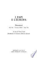 I Papi e l'Europa