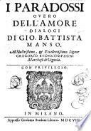 I Paradossi, overo dell'Amore dialogi, etc