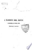 I parenti del ricco commedia in tre atti