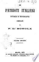 I patrioti italiani storie e biografie