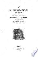 I poeti francescani in Italia nel secolo decimoterzo
