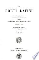 I poeti latini nelle loro più celebri traduzioni italiane preceduti da un quadro della letteratura latina compendiato su quello di Francesco Ficker