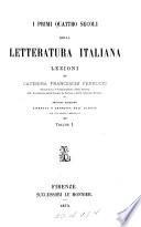 I primi quattro secoli della letteratura italiana
