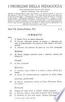 I Problemi della pedagogia