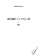I problemi di G. d'Ockham