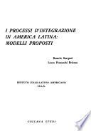 I processi d'integrazione in America latina