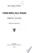 I processi mentali nella psicologia di Herbert Spencer