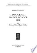 I proclami napoleonici 1797 della Biblioteca civica V. Joppi di Udine