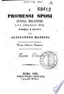 I promessi sposi storia milanese del secolo 17