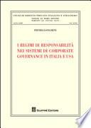 I regimi di responsabilità nei sistemi di corporate governance in Italia e USA