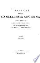 I registri della Cancelleria angioina