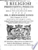 I religiosi presto santi e perfetti