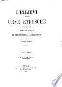 I rilievi delle urne etrusche