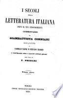 I secoli della letteratura italiana dopo il suo risorgimento
