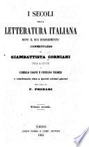 I secoli della letteratura italiana dopo il suo risorgimento