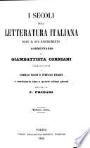 I secoli della letteratura italiana dopo il suo risorgimento