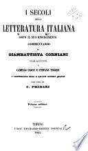 I Secoli della letteratura italiana dopo il suo risorgimento