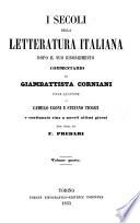 I secoli della letteratura italiana dopo il suo risorgimento