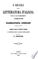 I Secoli Della Letterature Italiana