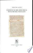 I sermoni di Abelardo per le monache del Paracleto