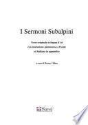 I Sermoni Subalpini