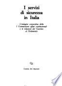 I Servizi di sicurezza in Italia