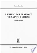 I sistemi di relazione tra stato e chiese