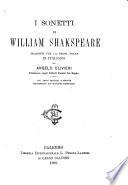 I sonetti di William Shakspeare