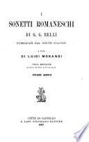 I sonetti romaneschi di G.G. Belli