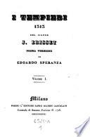 I tempieri 1313. Prima versione di Edoardo Speranza. (Con rami)