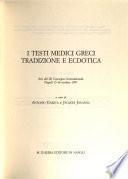 I testi medici greci