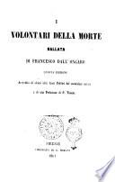 I volontari della morte ballata di Francesco Dall'Ongaro