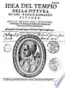 Idea del tempio della pittura di Gio. Paolo Lomazzo pittore... (Versi italiani e latini da S. Folianus, B. Baldini, G. Comanini, V. Marini)
