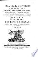 Idea dell'Universo, che contiene la storia della vita dell'uomo, elementi cosmografici, viaggio estatico al mondo planetaria, e storia della terra