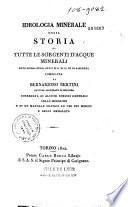Idrologia minerale ossia Storia di tutte le sorgenti d'acque minerali note sinora negli stati di S.M. il re di Sardegna