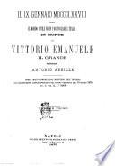 Il 9 gennaio 1878, ossia Il mondo civile ed in particolare l'Italia in morte di Vittorio Emanuele il grande pel Antonio Abeille
