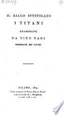 Il ballo initolato i Titani