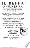Il Beffa o vero della fauola dell'Eneide, dialogo di Malatesta Porta, lo spento Academico Ardente e segretario dell'illustre communità di Rimino. Con vna difesa della morte di Solimano nella Gierusalemme liberata, recata a vitio dell'arte in quel poema, etc