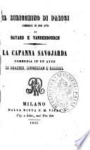 Il biricchino di Parigi commedia in due atti di Bayard e Vanderbourch