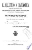 Il Bollettino di matematica