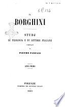 Il Borghini studi di filologia e di lettere italiane