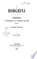Il Borghini studi di filologia e di lettere italiane