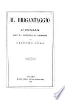 Il Brigantaggio: o l'Italia dopo la dittatura di Garibaldi