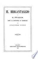 Il Brigantaggio: o l'Italia dopo la dittatura di Garibaldi