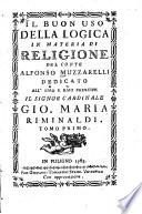 Il buon uso della logica in materia di religione