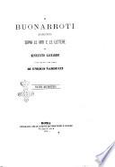Il Buonarroti scritti sopra le arti e le lettere